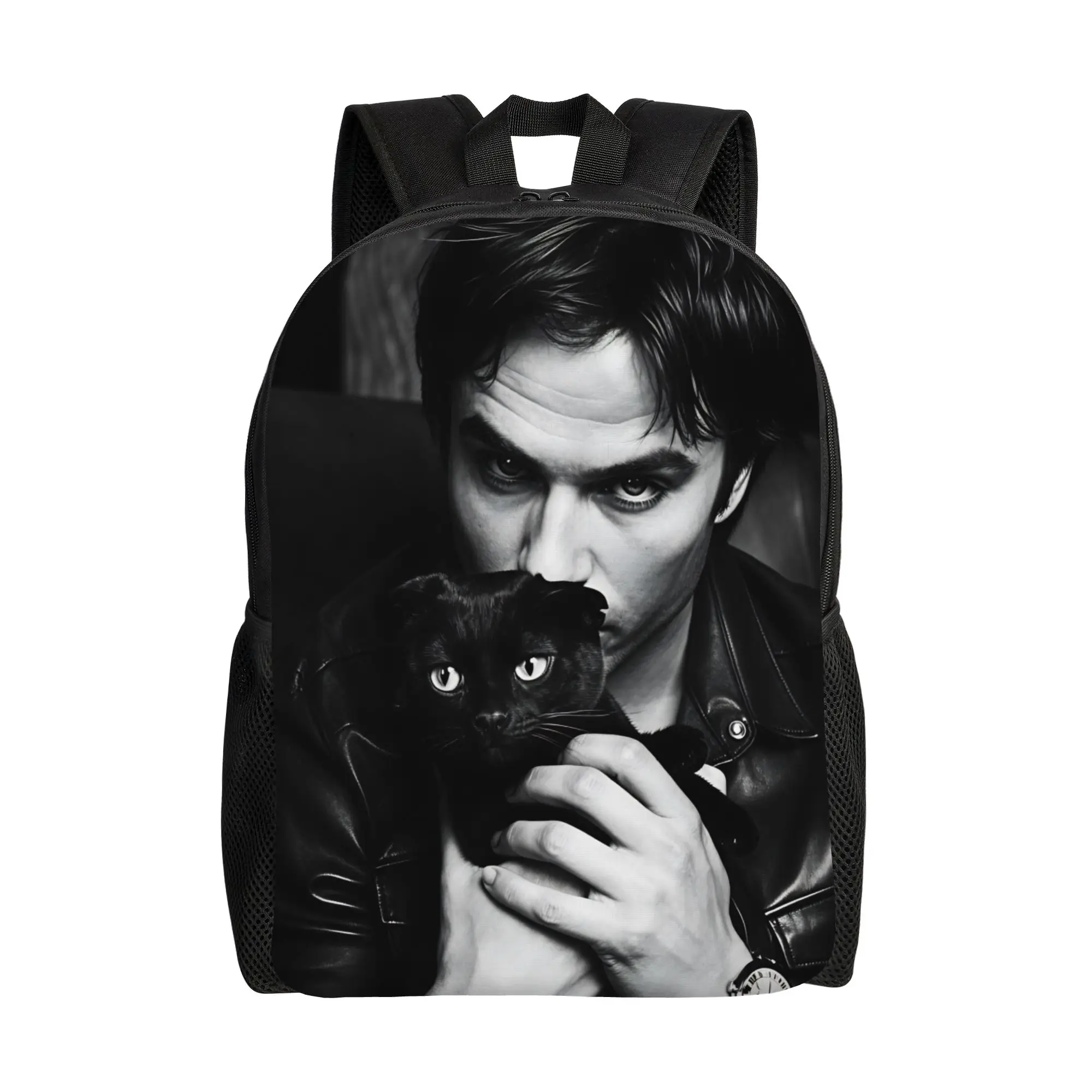 Vampire Diaries Damon Klaus  Backpack  Unisex Polyester Outdoor Backpacks Durable Casual School Bags Rucksack
