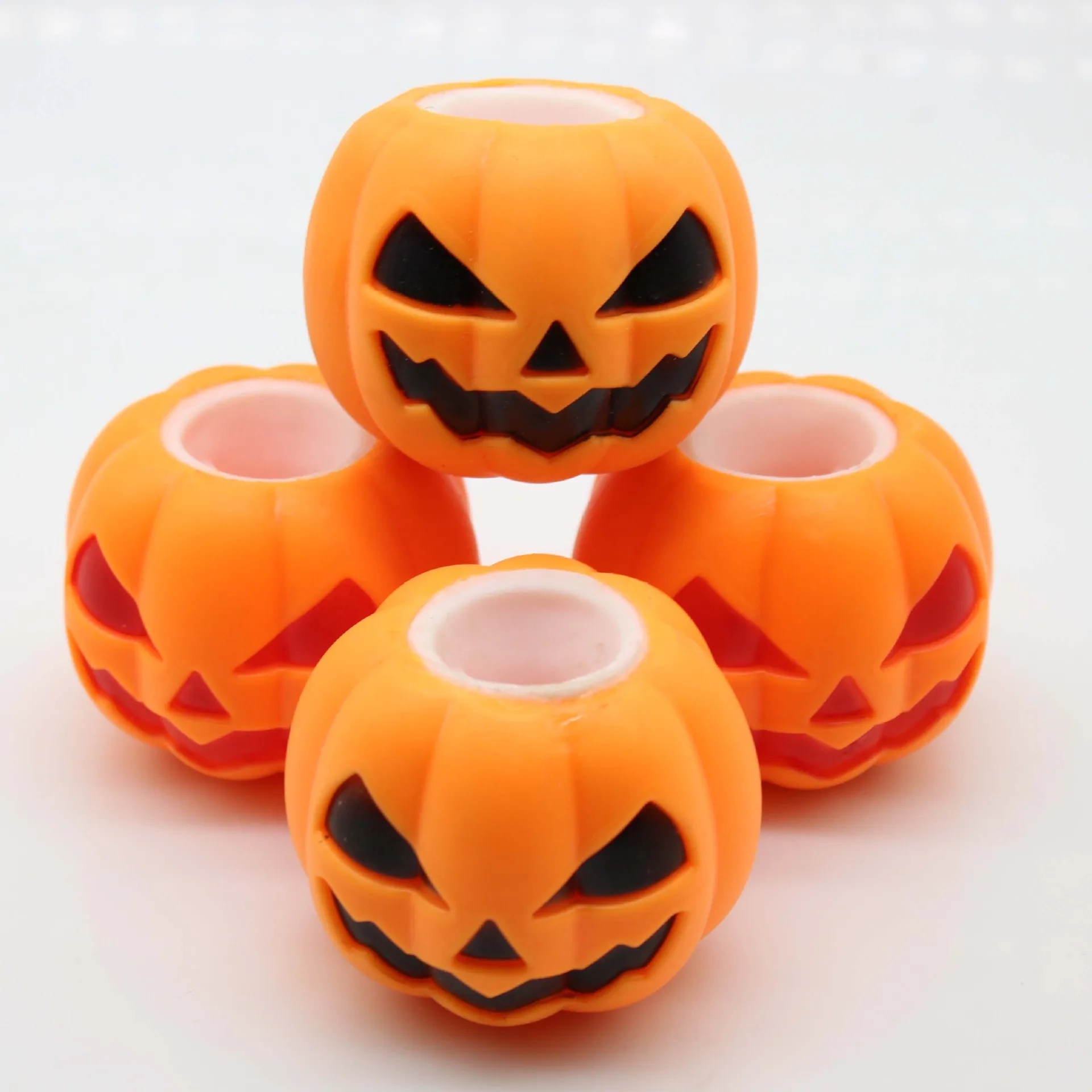 Brinquedos de alívio do estresse engraçado abóbora halloween fantasma espremendo brinquedo alívio do estresse para crianças adulto pitada anti-stress brinquedo lento
