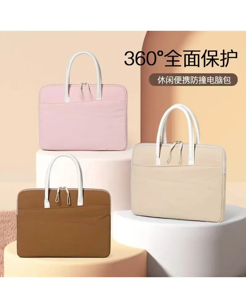

Multicolor Laptop Handbag 13 14 15.6 Inch Notebook Sleeve 360 Protective Oxford Cloth Shockproof Portable Bag For Women