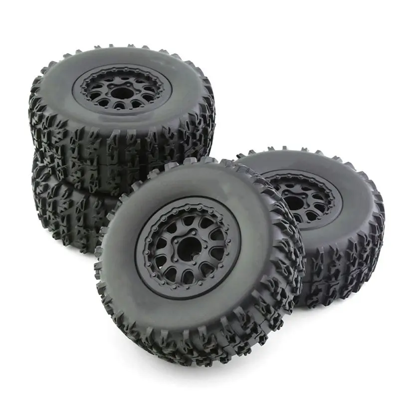 YSUN-12Pcs 112Mm 1/10 Short Course Truck Tires Tyre Wheel With 12Mm Hex For Traxxas Slash Arrma SENTON VKAR 10SC HPI RC Car