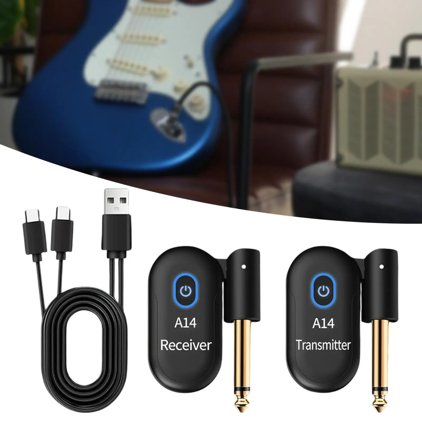 

2x беспроводной гитарный передатчик для педали эффектов, гитарная система, клавиатура, фортепиано