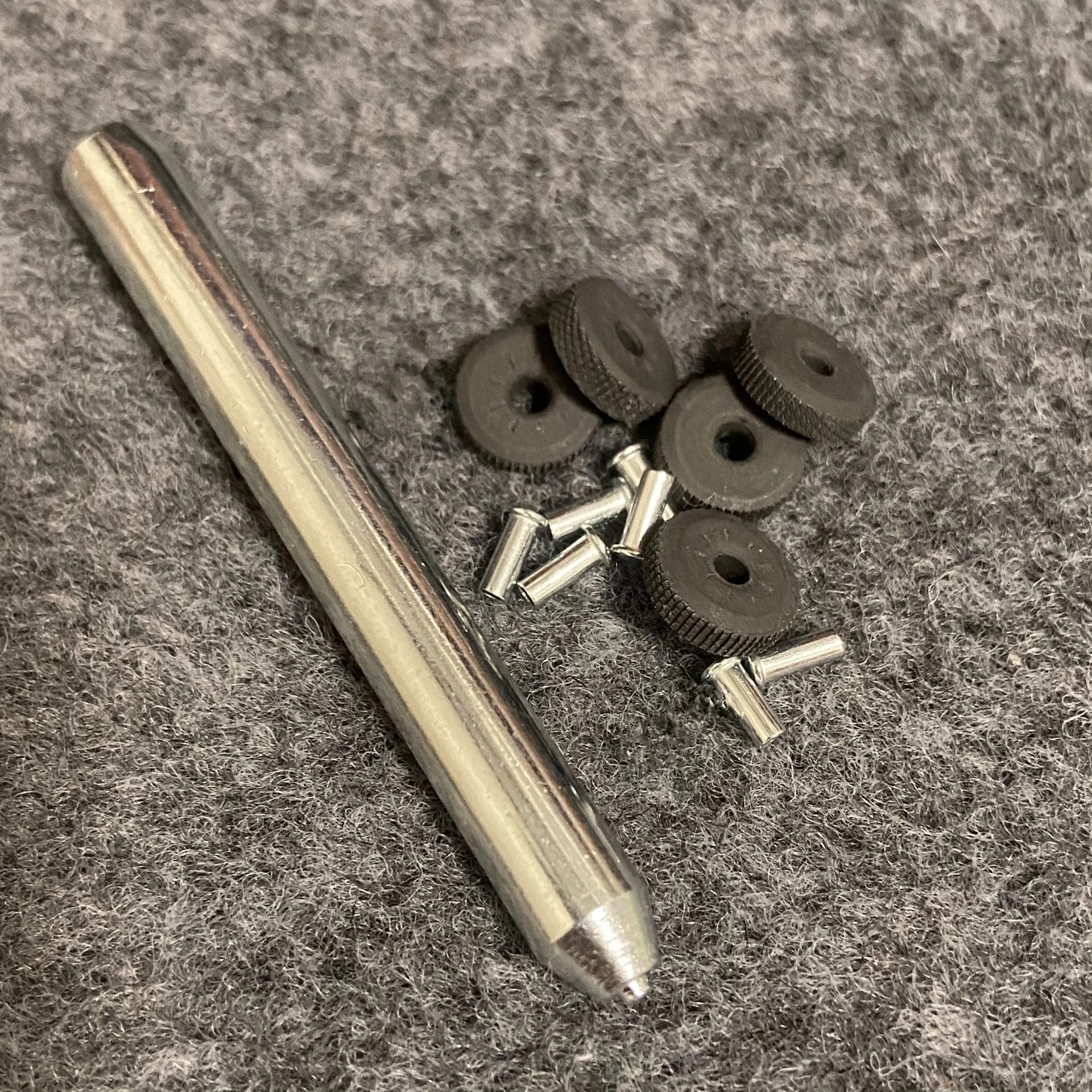 6-In-1 Punch Rivets Wheel Set Fit For Zippo Lighter Steel Grinding Wheel Install Tool Inner Tank Gear Rivets Repair Accessories