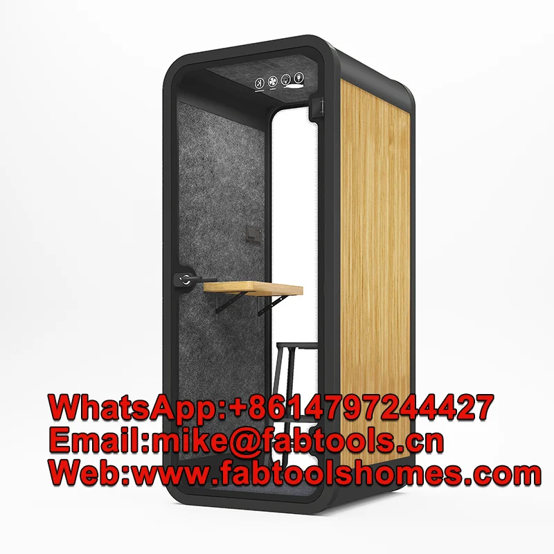 high quality office meeting phone acoustic pod soundproof phone booth studio mobile office booth