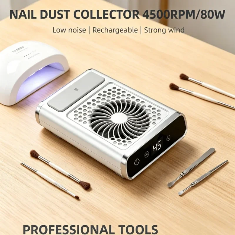 

Adjustable Speed Powerful Nail Dust Extractor Professional Vacuum Collector With Reusable Filter Manicure Equipment