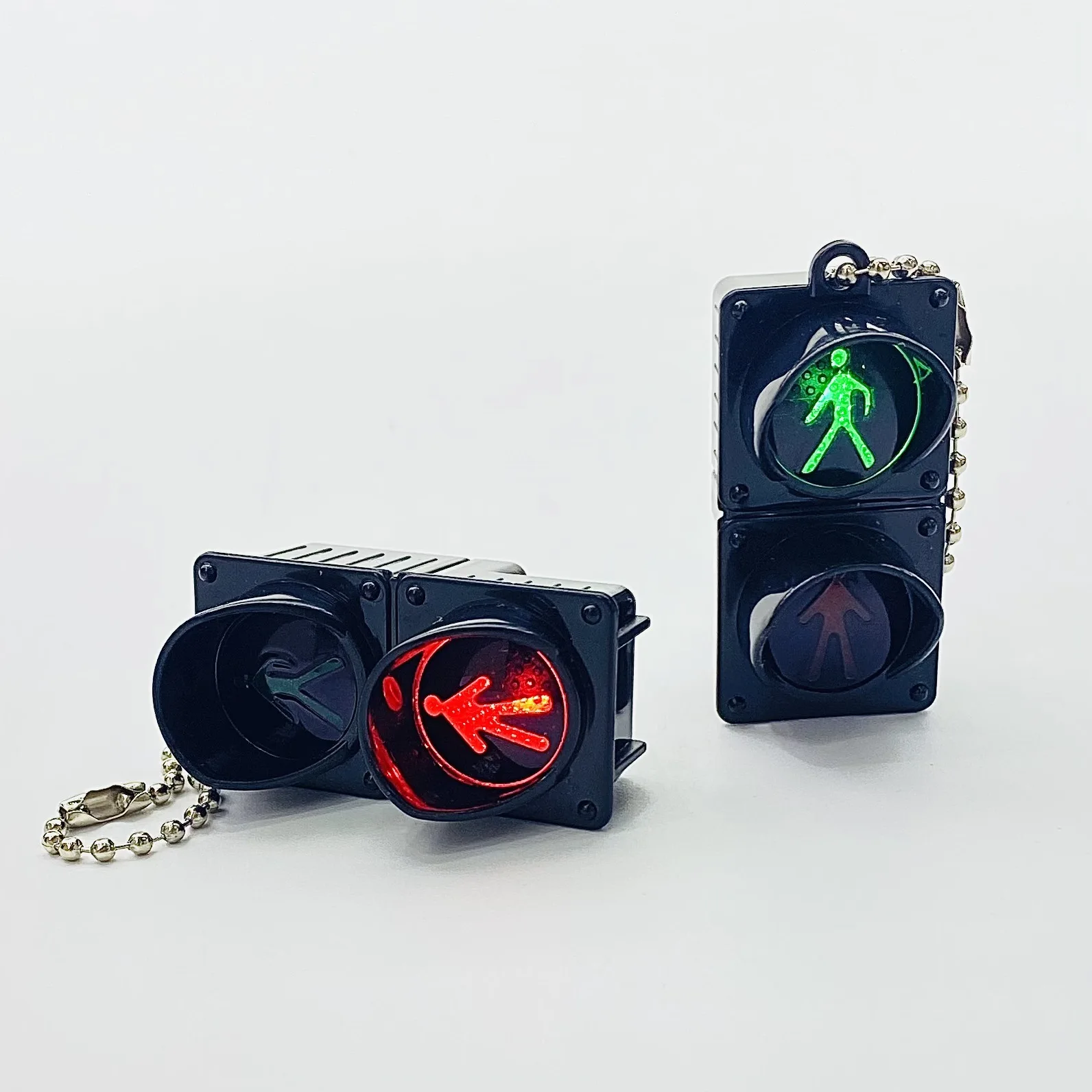 تململ لعبة محاكاة إشارة المرور الإلكترونية المفاتيح ضوء المشاة الصغيرة LED الباعثة للضوء لعبة أطفال لعبة لتخفيف التوتر هدية #3