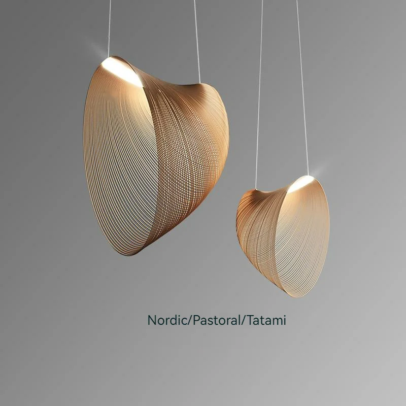 

Nordic Wabi Sabi Bird's Nest LED Pendant Lights Wooden Acrylic Table Dining Room Chandelier Home Decor Indoor Lighting Lusters