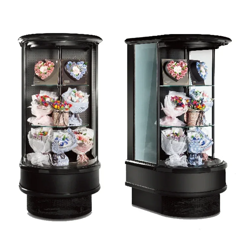 

Commercial Wholesale Upright Chiller Flower Display Showcase Refrigerator