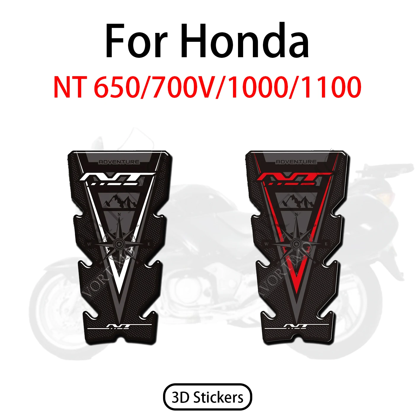 

NT 650 700V 1000 1100 For Honda Motorcycle Accessories Adventure Stickers Decals Protector Tank Pad Gas Fuel Oil Kit Knee