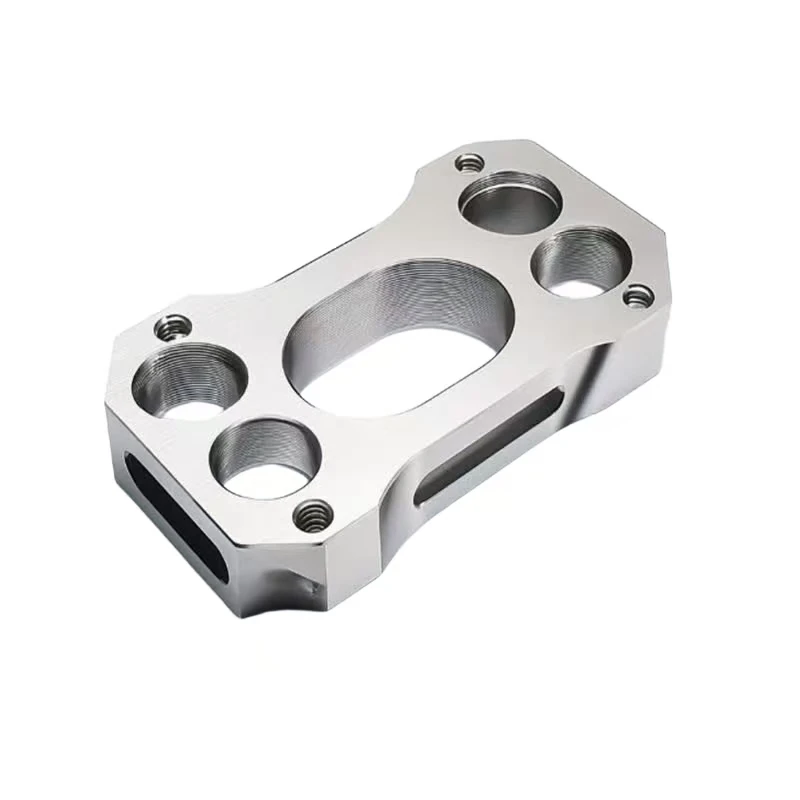 CNC stainless steel precision machining special-shaped multi-screw hole mechanical flange seat