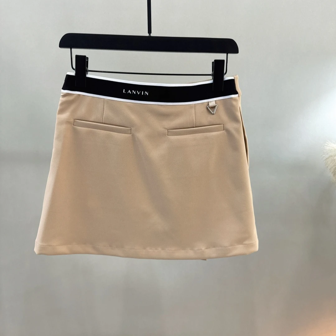 Women's Golf Skirt 26 Fall New Korean Style Slimming Brightening Anti-Exposure Solid Color Sporty Baseball Breathable Quick-Dry