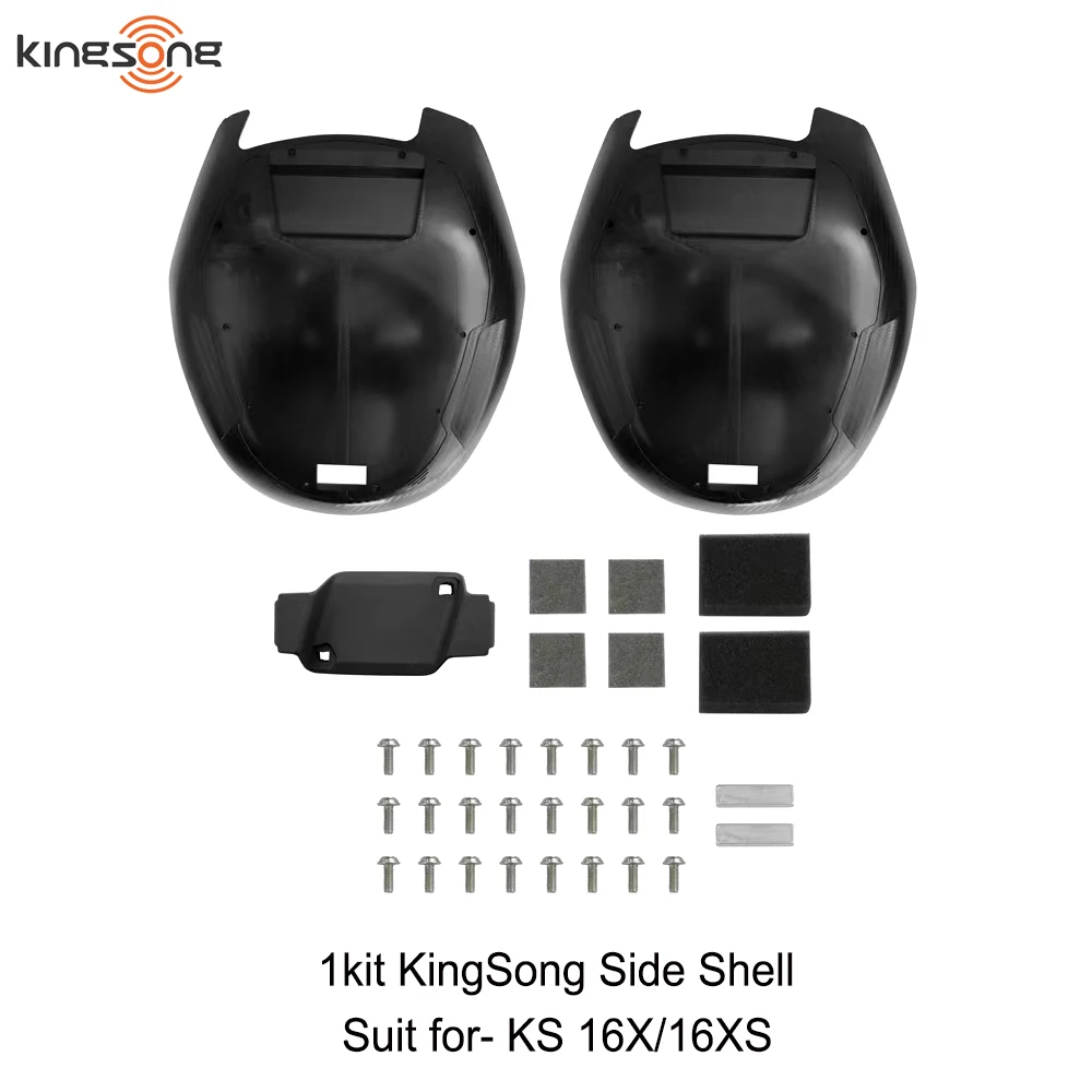 Kingsong 16X Side Shell Pair with Foam Pads Screws for KS 16XS Electric Unicycle Outer Side Housing Full Replacement Spare Parts