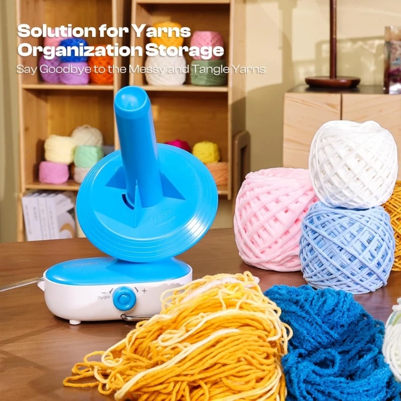 

D8KF Electric Yarn Winder Yarn Spinner Automatic Yarn Ball Winder for Crocheting