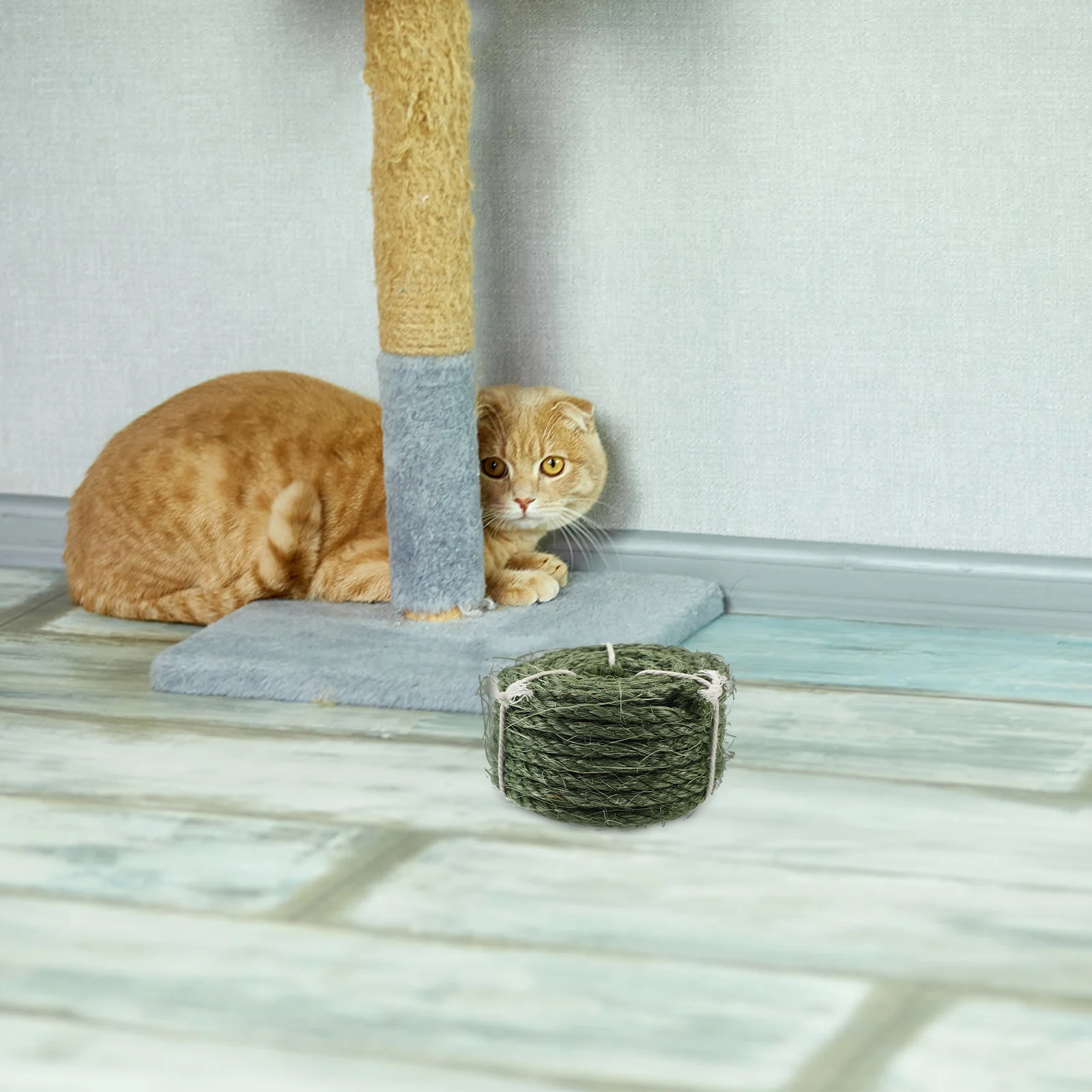 

6mm x 10m Sisal Rope Replaceable Cat Scratching Post DIY Repair Durable Multi Function Pet Accessory Furniture Protection