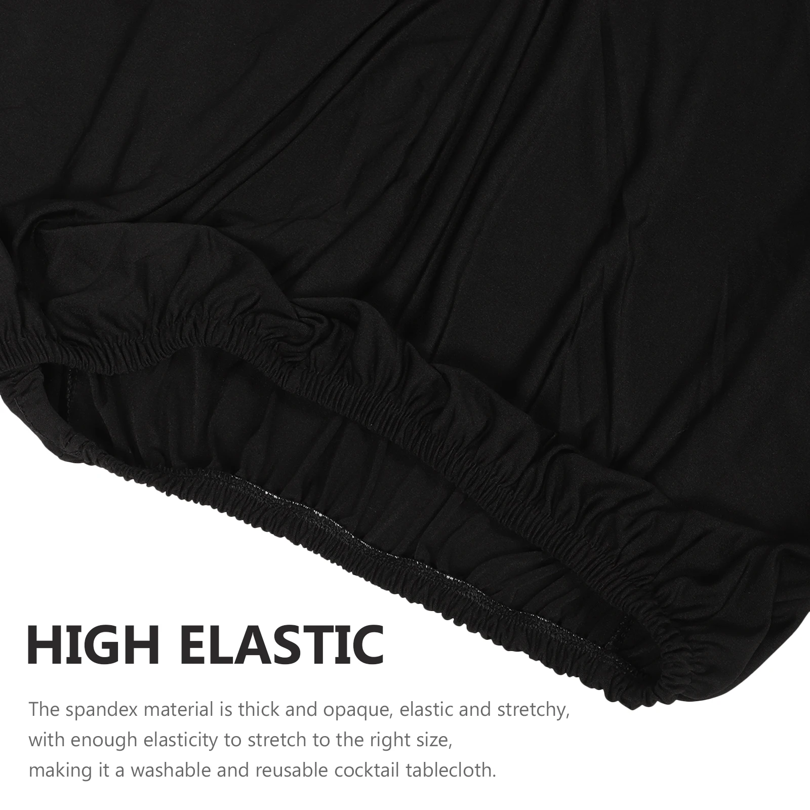 

Stretch Table Cover Round Elastic Tablecloth Stretchy Covers for Wedding Fitted Elasticity Decorative Stretchable