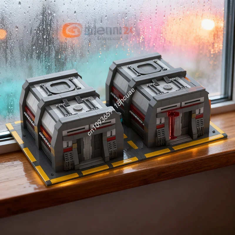 

826 деталей MOC SW: Звездные войски, базовые казармы, модель звездной битвы, конструктор, развивающая игрушка, сделай сам, обучающий набор, подарок на Рождество, на день рождения