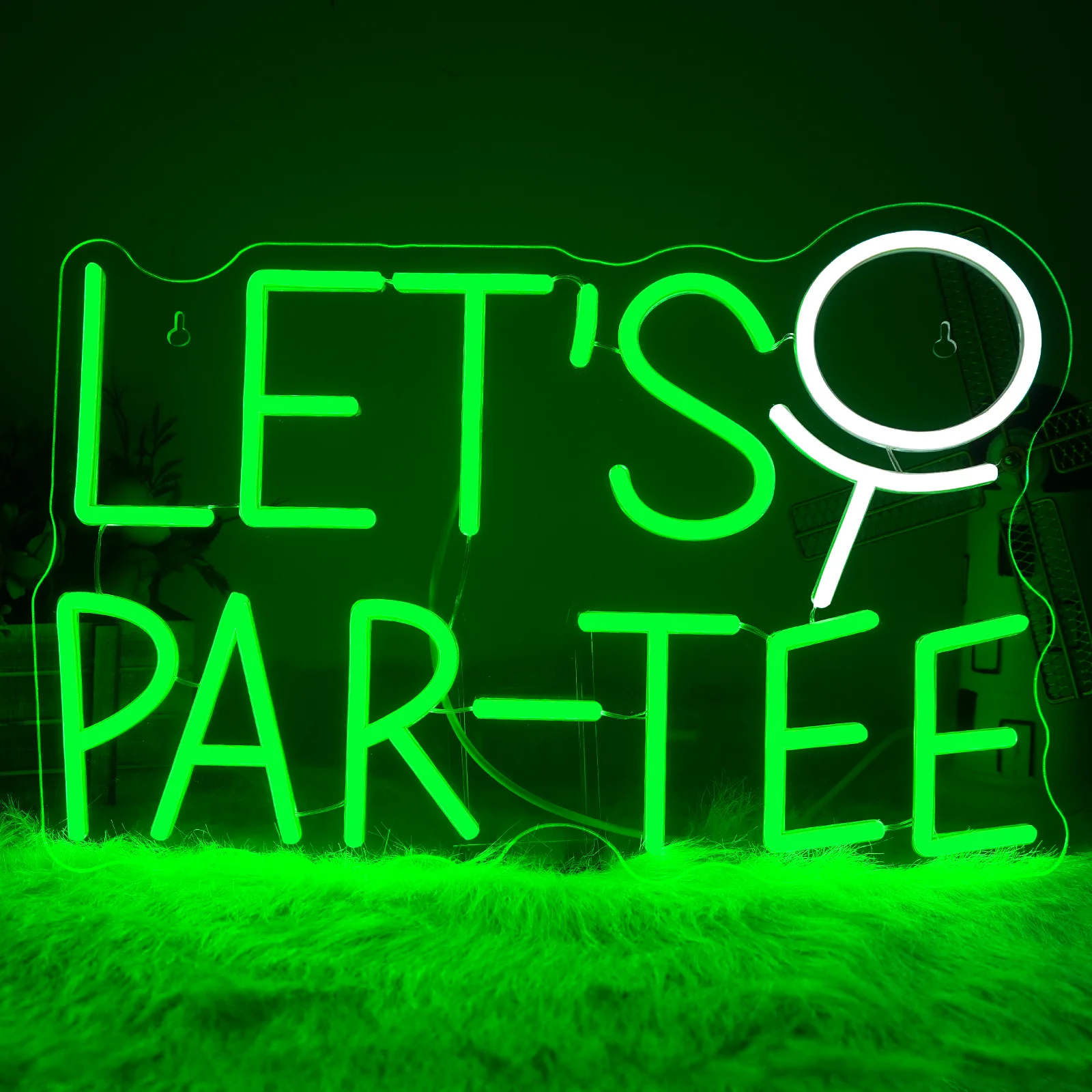 

Let's Par Tee Neon Signs Custom Wall Decor 5/12V USB With Dimmable Switch For Bedroom Light Up For Sport Neon Sign Gift For Men
