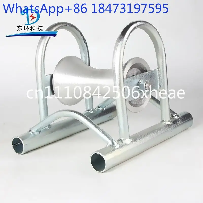 Flat frame cable pulley, bridge, steel pipe frame cable pulley nylon wheel aluminum wheel ground linear cable pulley