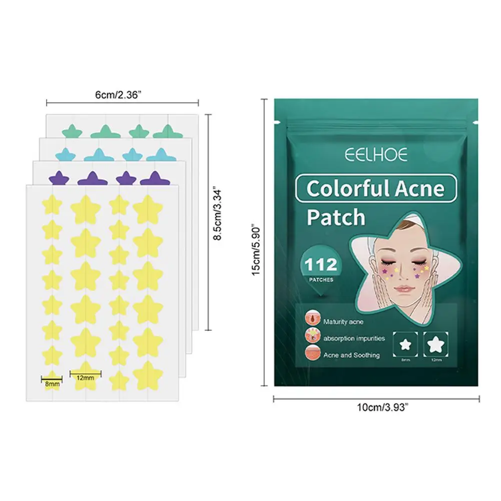 Star Pimple Patch Acne Coloful Invisible Acne Removal Skin Care Stickers Originality Concealer Face Spot Beauty Makeup Tool