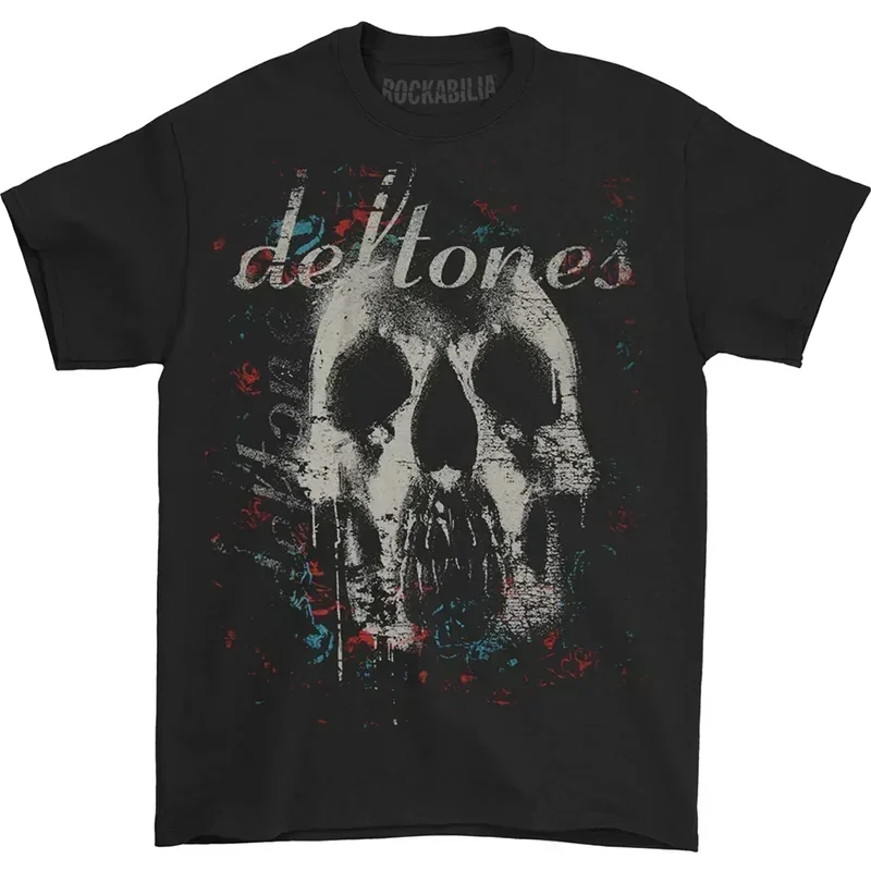 Deftones T Shirt Men High Quality Cotton T Shirt Fashion Women Short Sleeve Tops Punk Music Style Metal American Tee Shirt