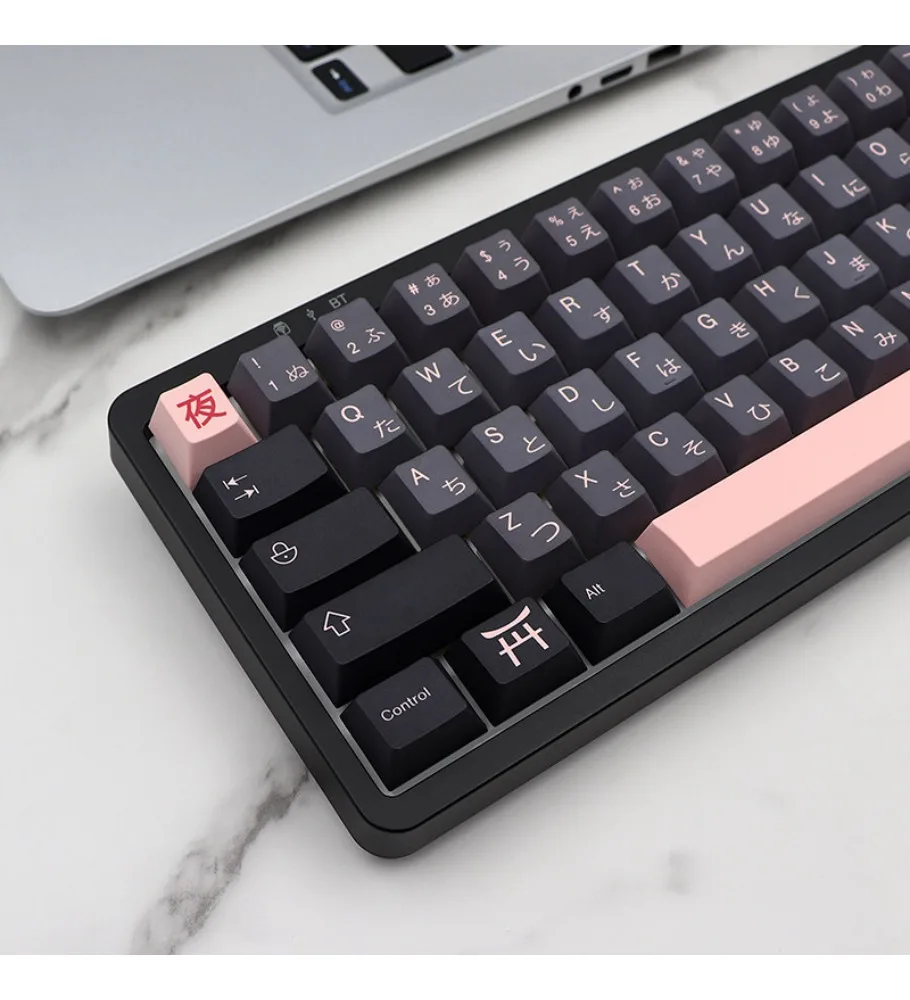 Night Cherry Keycap PBT Original Five-Sided Sublimation 136 Key Adaptation 61 64 68 104 108