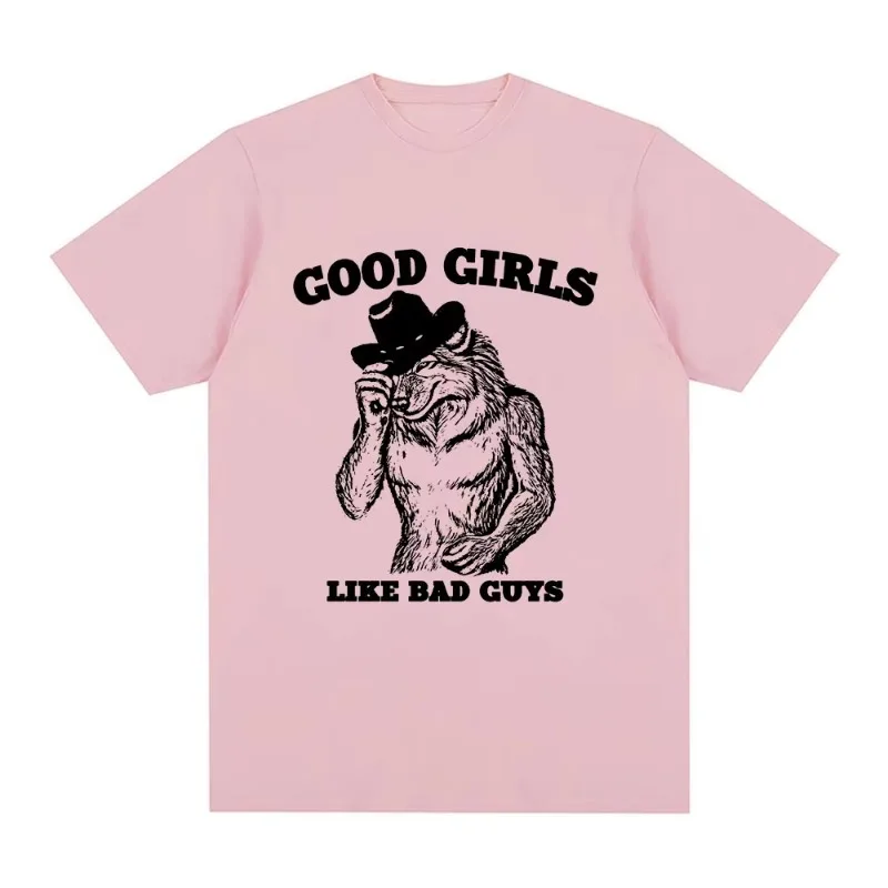 الفتيات الجيدة مثل الأشرار حرفيا لي وولف مضحك ميمي تي شيرت الرجال النساء عادية القطن تي شيرت قصير الأكمام الصيف تي شيرت بلايز #1