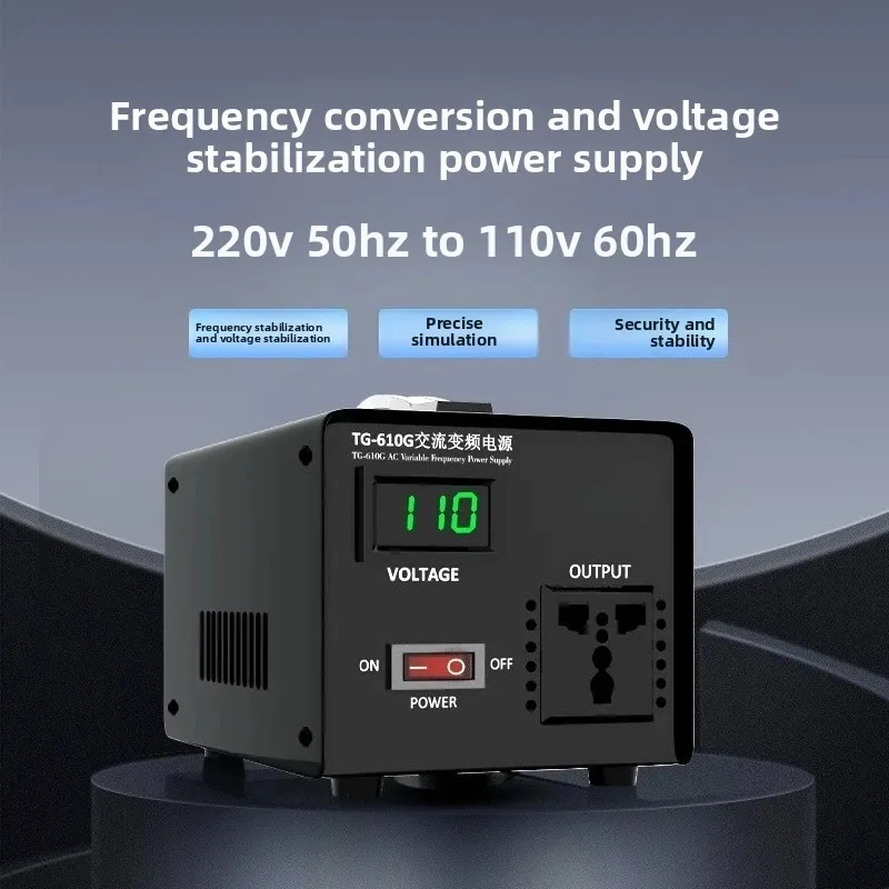 Voltage Converter, 220V To 100V 110V 120V, AC 50Hz To 60Hz Frequency, 500W Sine Wave Transformer， for Imported Home Devices