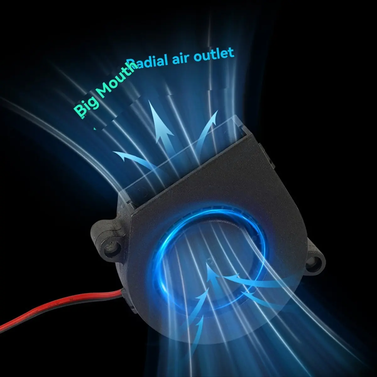 T69C! 3D Printer Cooling Fan 24V, 5015 Turbo Blower, 2-Pin Connector High Rotational Speed Low Noise Cooler