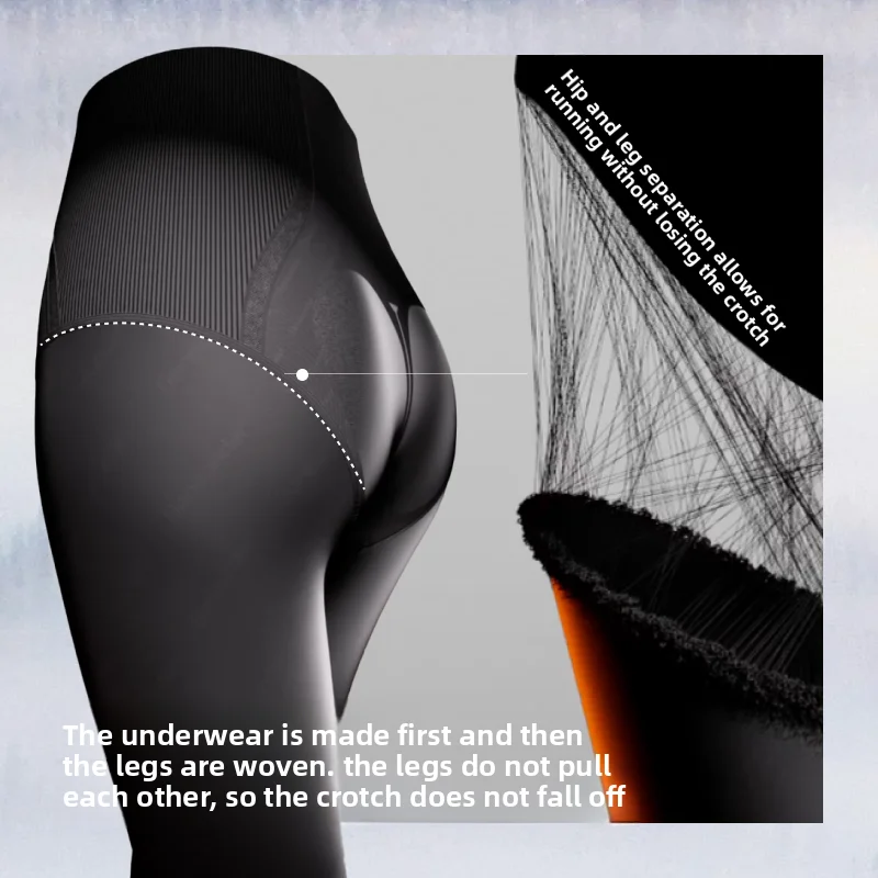 Nude Feeling Black Women's Stockings Separate Pantyhose Leggings Simulation Tool for Smooth Legs All Seasons Basic Style