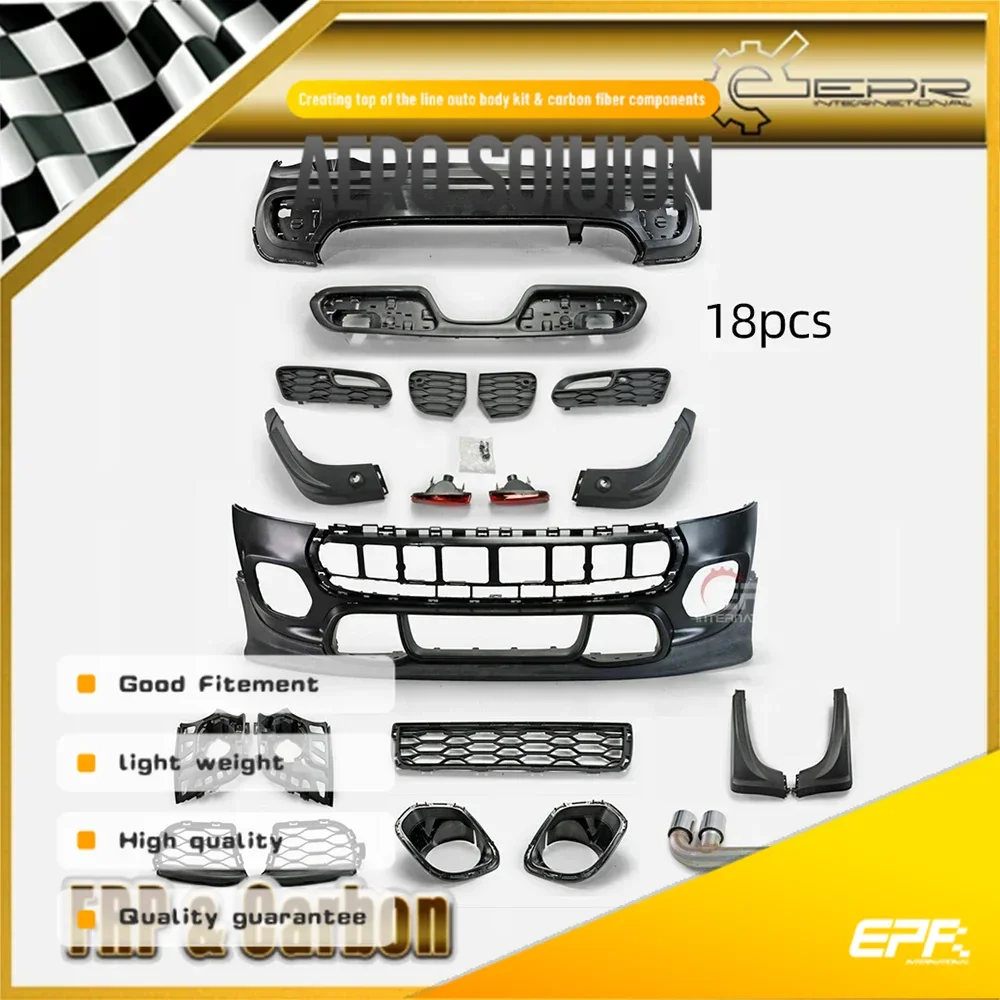 Material PP Body Set For F56 Hardtop JCW Style Body Kit (Included FB/RB/Muffler 16pcs) JCW Bumper Part