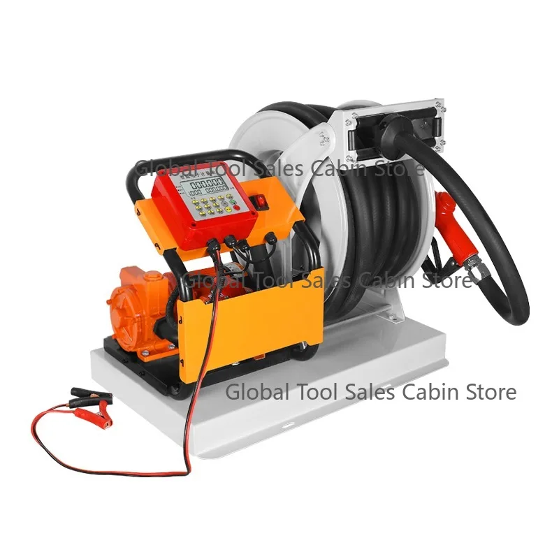 

Portable Transfer Pump Large Flow Fuel Reel Dispenser with 15M Hose Reel and Fuel