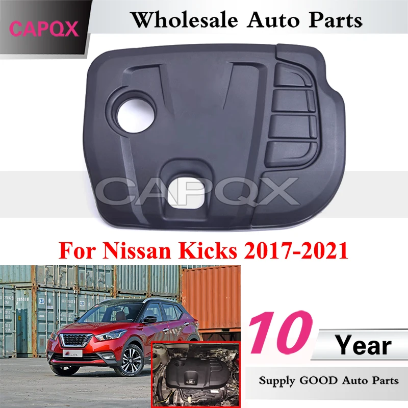 CAPQX pokrywa silnika dla Nissan Kicks 2017-2020 pokrywa silnika płyta ochronna izolacja cieplna i akustyczna pokrywa ochronna
