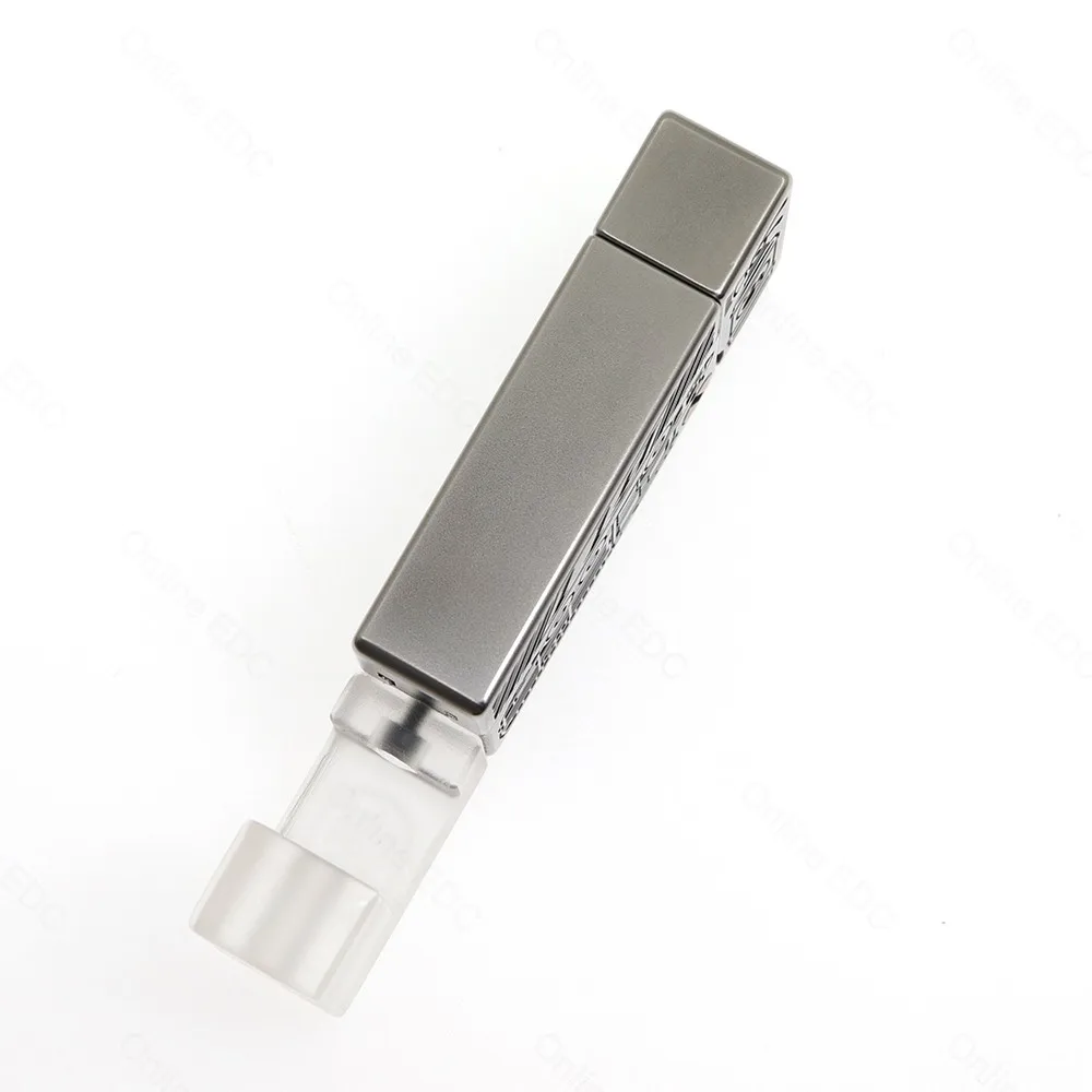 Giocattoli EDC usati YOLO STUDIO NO FIRE Push Slider Incisione in acciaio inossidabile Giocattoli antistress Spinner per dita Gadget da scrivania