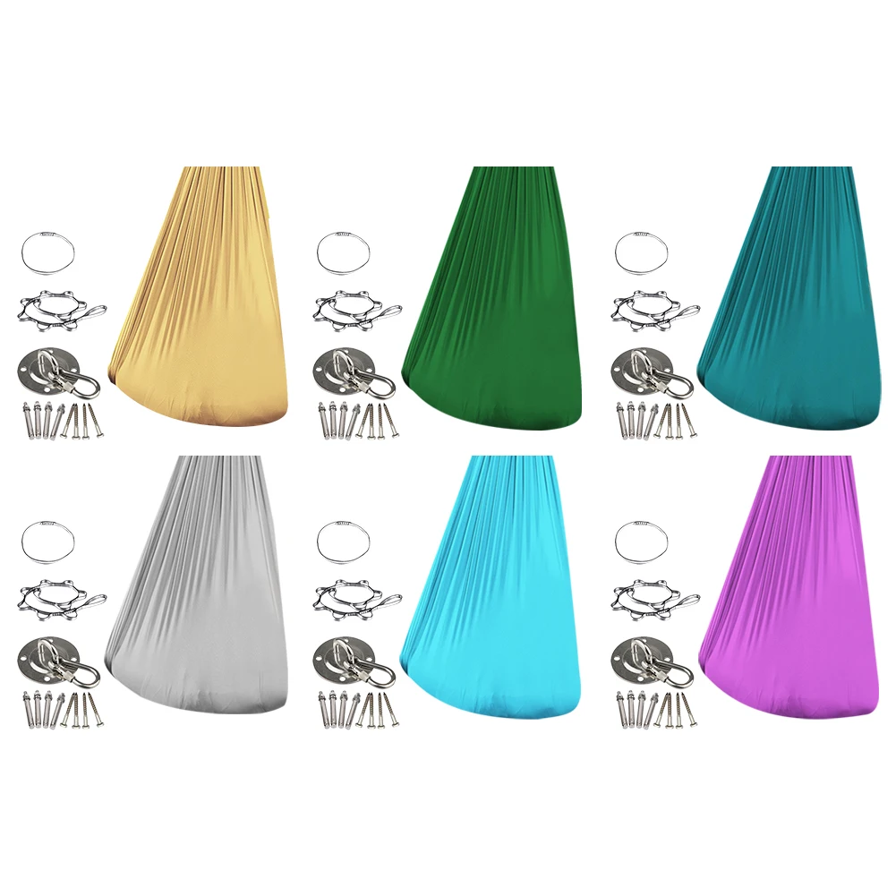 أرجوحة قابلة للتعديل تهدئة ضغط العلاج أرجوحة أرجوحة شفاء والاسترخاء احتضان أرجوحة حسية للتوحد Aspergers ADHD