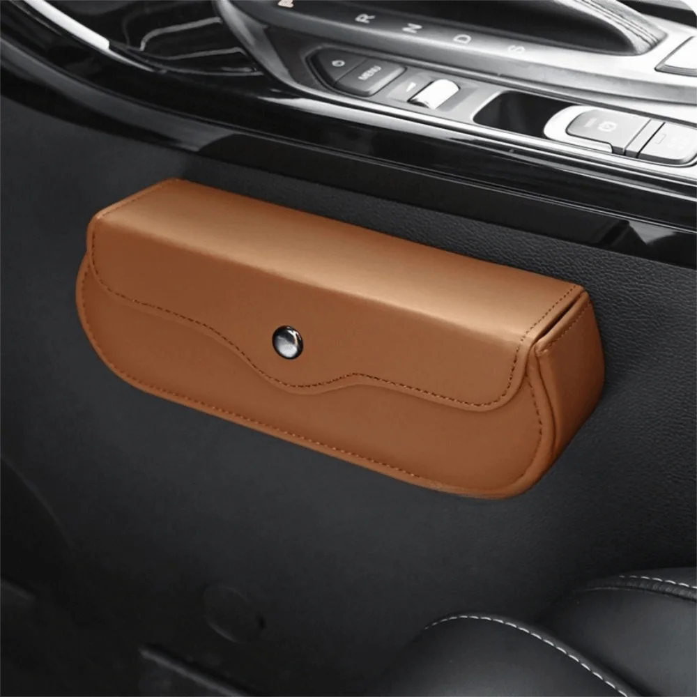 Multicolor Car Glasses Case Sun Visor Install Headrest Install Sunglasses Protective Box Wear-Resistant Protective
