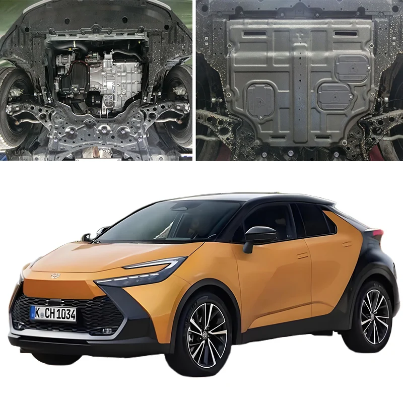 

Car Accessories Black Under Engine Guard Mudguard Board Splash Shield Mud Fender Plate Panel For Toyota IZOA C-HR 2019-2023 2.0L