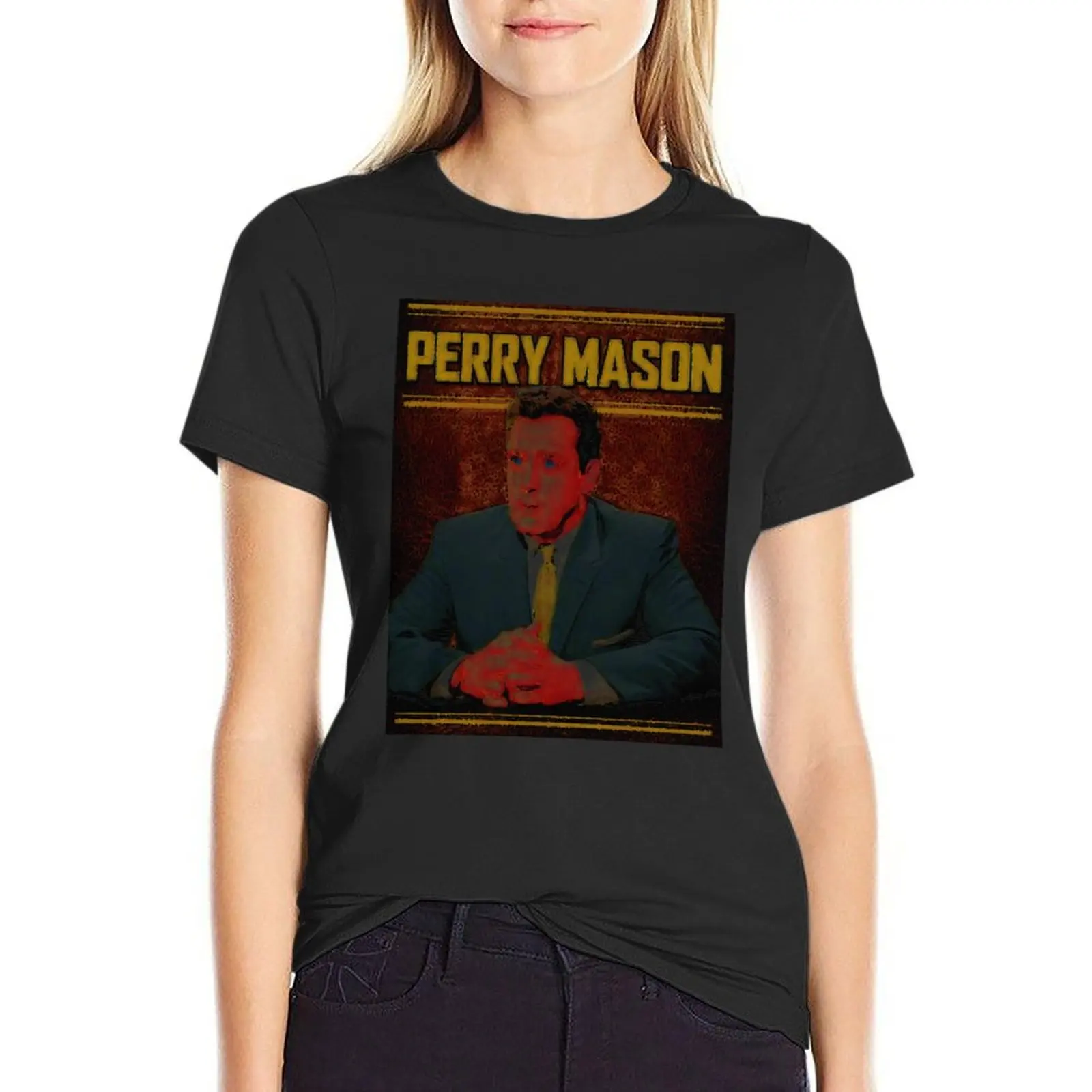 

Original Perry Mason, Raymond T-Shirt korean fashion quick drying plus sizes Women tops