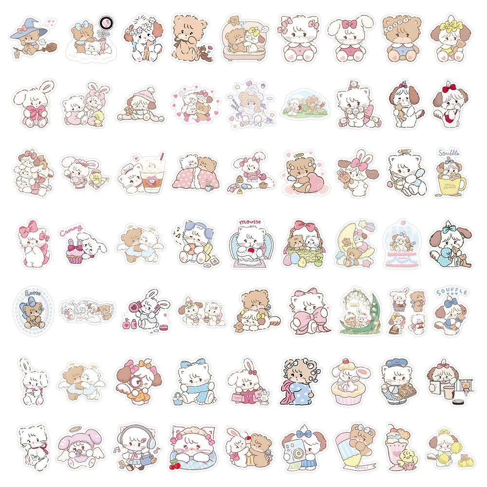 10/30/60 STUKS Leuke MIKKO Stickers Kawaii Cat Girl Cartoon Decals Kids Speelgoed Koelkast Bagage Laptop Telefoon Gitaar Auto Fiets Decoratie