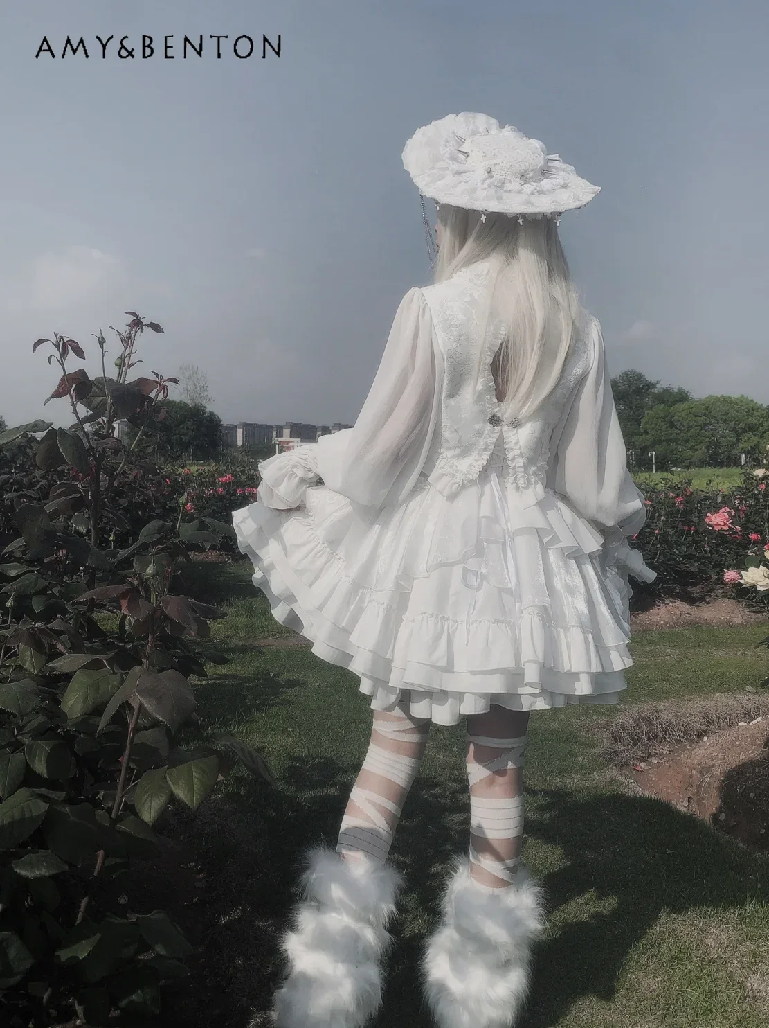 Harajuku Gothic Lolita Jasje Met Bubbelmouw Subcultuur Vintage Zware Industrie Bedrukt Met Uitgeholde Gesp Veelzijdige Korte Jasjes