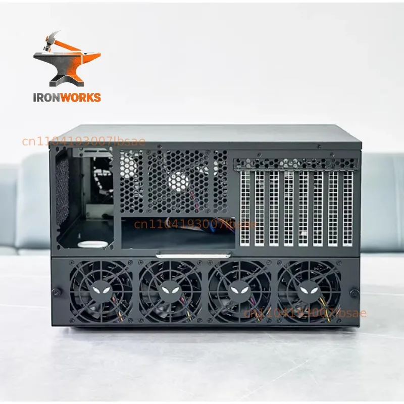 Server 12 Bay NAS Chassis, ATX Motherboard, ATX Power Supply, 8 Full Height Slots, Enterprise AIO Server