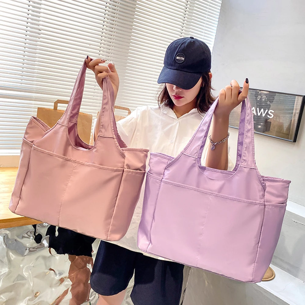 2023 Tot Bag Multi-Purpose Large Capacity Shoulder Women's Bag Leisure Cloth Handbag Yoga Dance Bag Travel Fitness Bag Fashion