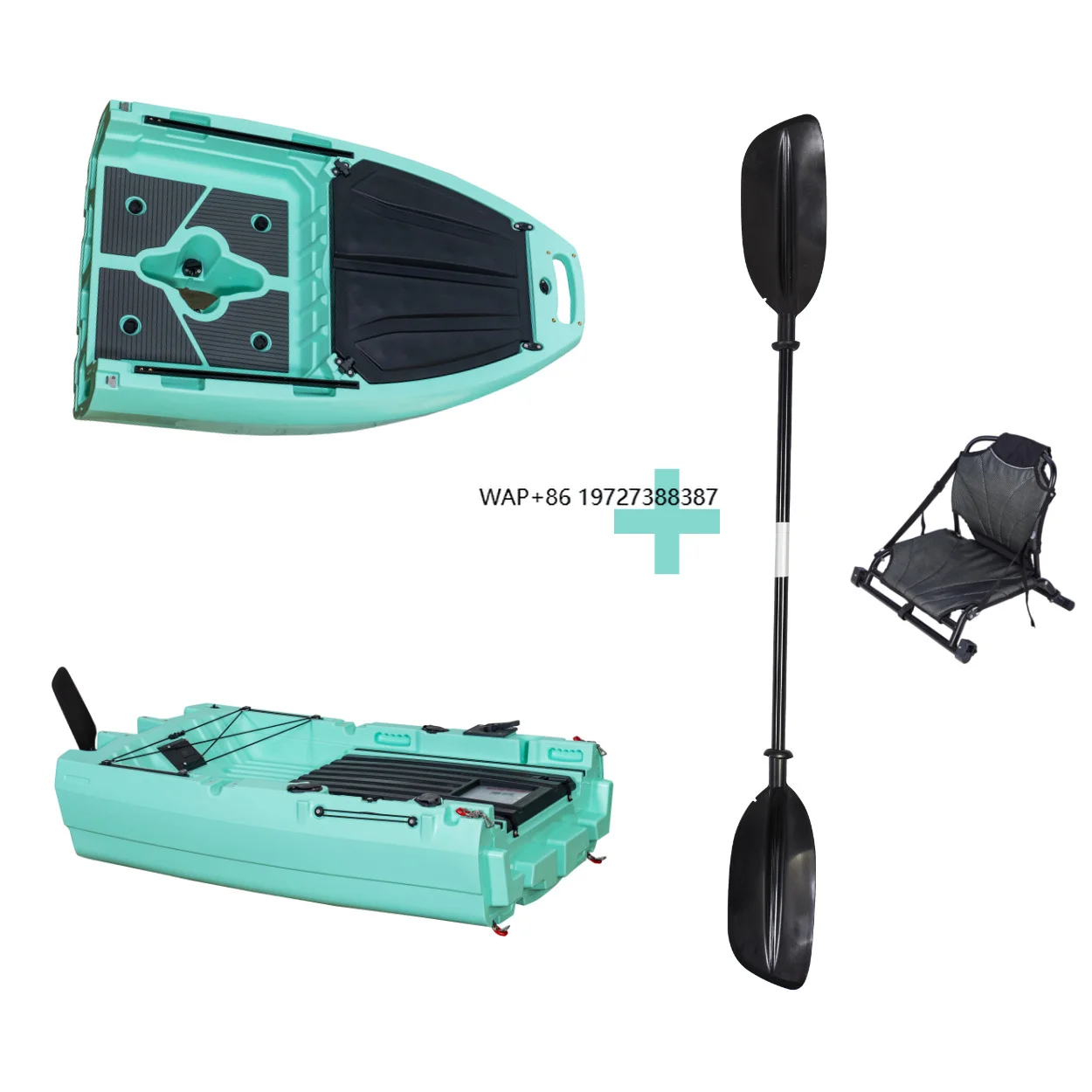 

Humanized Design of Detachable Fin Pedal Sea Fishing Kayak Modular with Special Live Fish Hatch