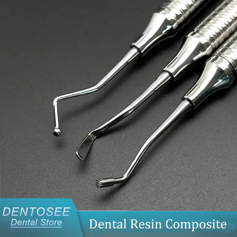 

Инструмент для наполнения композитной смолы, стоматологический шпатель из нержавеющей стали с двойными концами, пластиковый стоматологический инструмент, инструменты