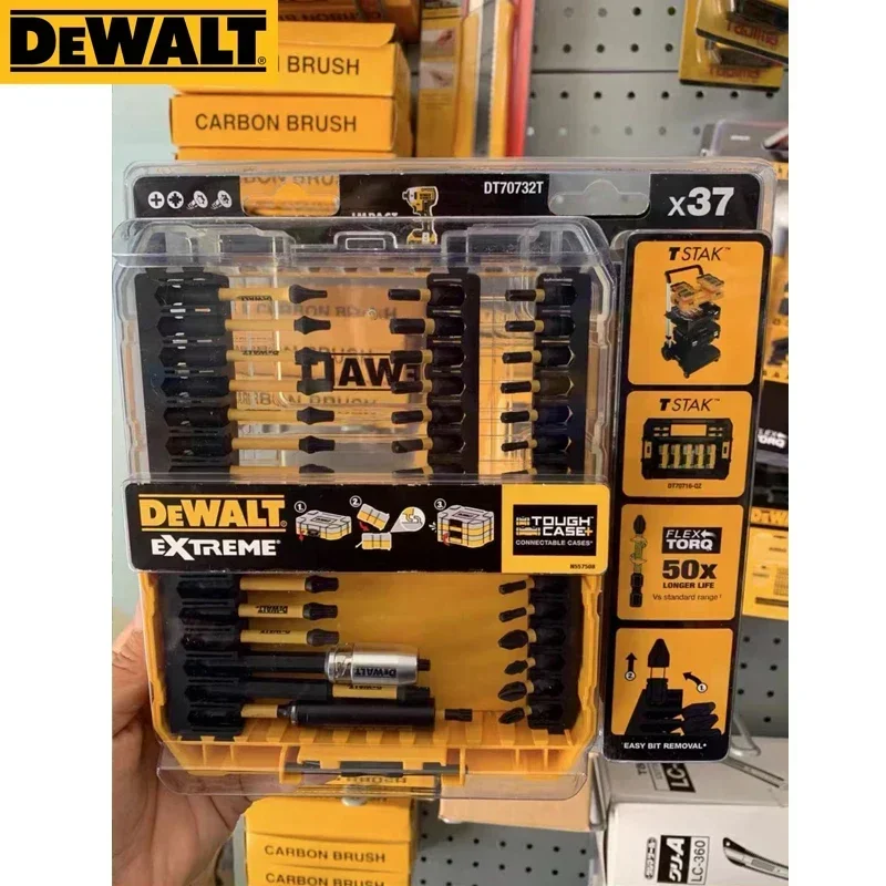 Imagem -02 - Dewalt-flextorq Chave de Fenda Bits Drill Grupo Screw Driving Grupo Impact Driver Grupo Acessórios para Ferramentas Elétricas Dt70732t 37 Pcs