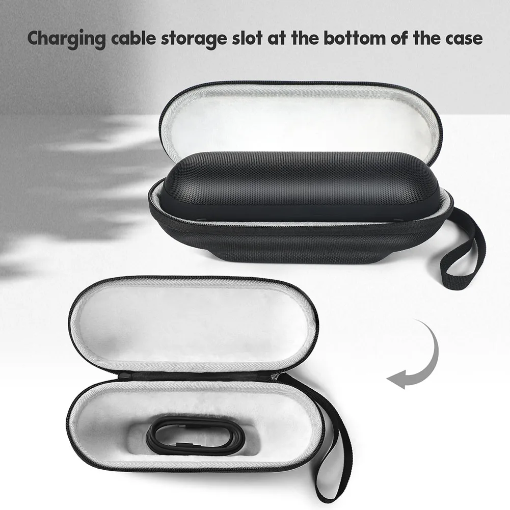 

Portable Travel Case Wireless Speaker Case Lightweight Design Shockproof Water-Resistant Compact Size Travel Case