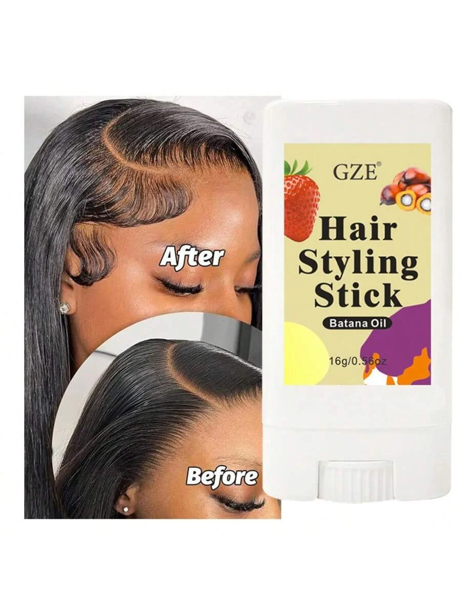 

GZE Travel Size HAIR STYLING STICK Strong Hold Long-lasting Styling Shine And Smooth Hair Finishing Stick no flaking Anti Frizz