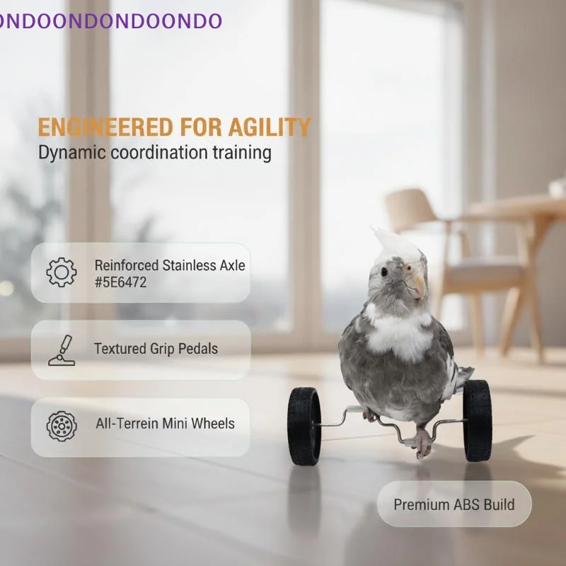 Multi-functional Plastic Parrot Balance Bike Lightweight Birds Training Bicycle Birds Intelligence Small Medium Birds