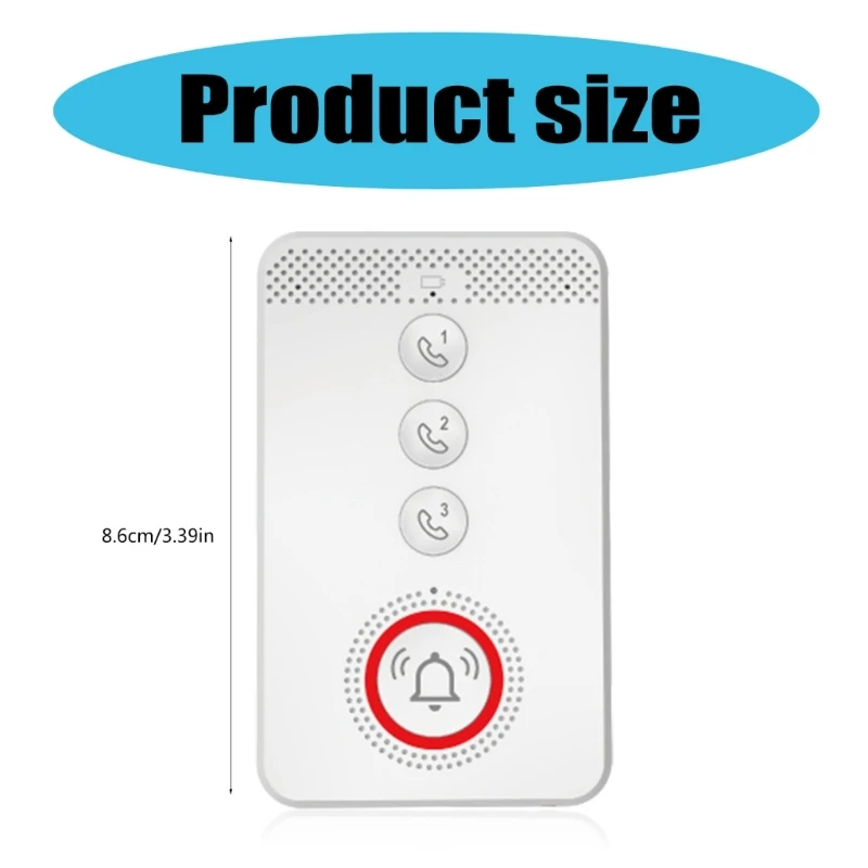 Caregiver Pager Wireless ระบบแจ้งเตือนชีวิตสำหรับเพจเจอร์ปุ่มโทรอาวุโส Dropship