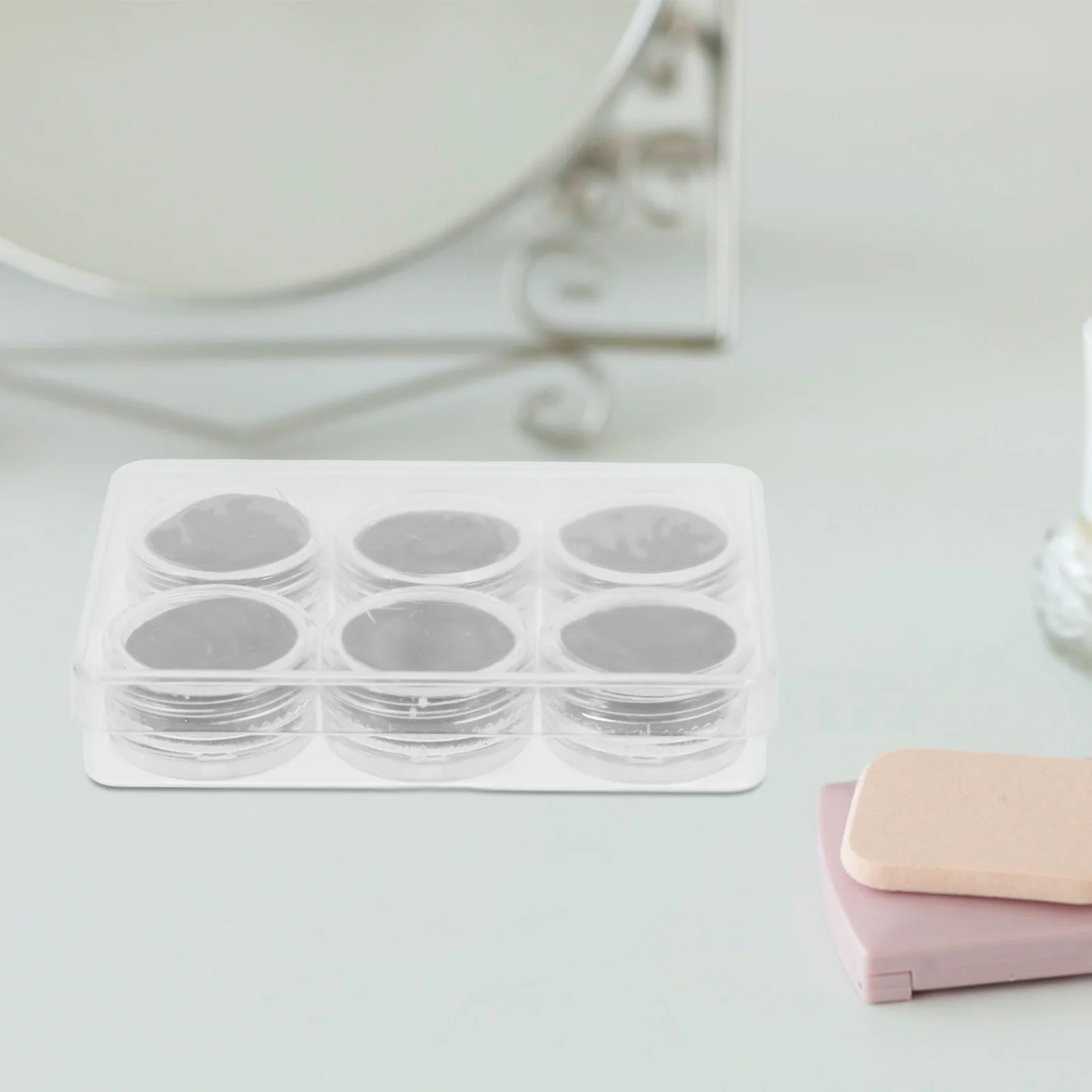 1Set Clear Ultra-Small Threaded Lid Storage Box Gemstone Display Case Jewelry Organizer Acrylic Holder Dustproof Protective