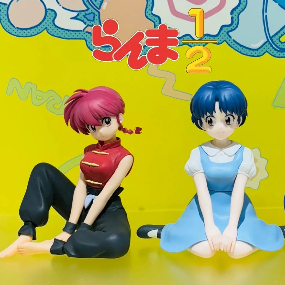 Figura de PVC Original de BANDAINAMCO BANPRESTO, Ranma 1/2, Relax Time, Shampoo, Tendou Akane, Ranma, Modelo Coleccionable, Juguete