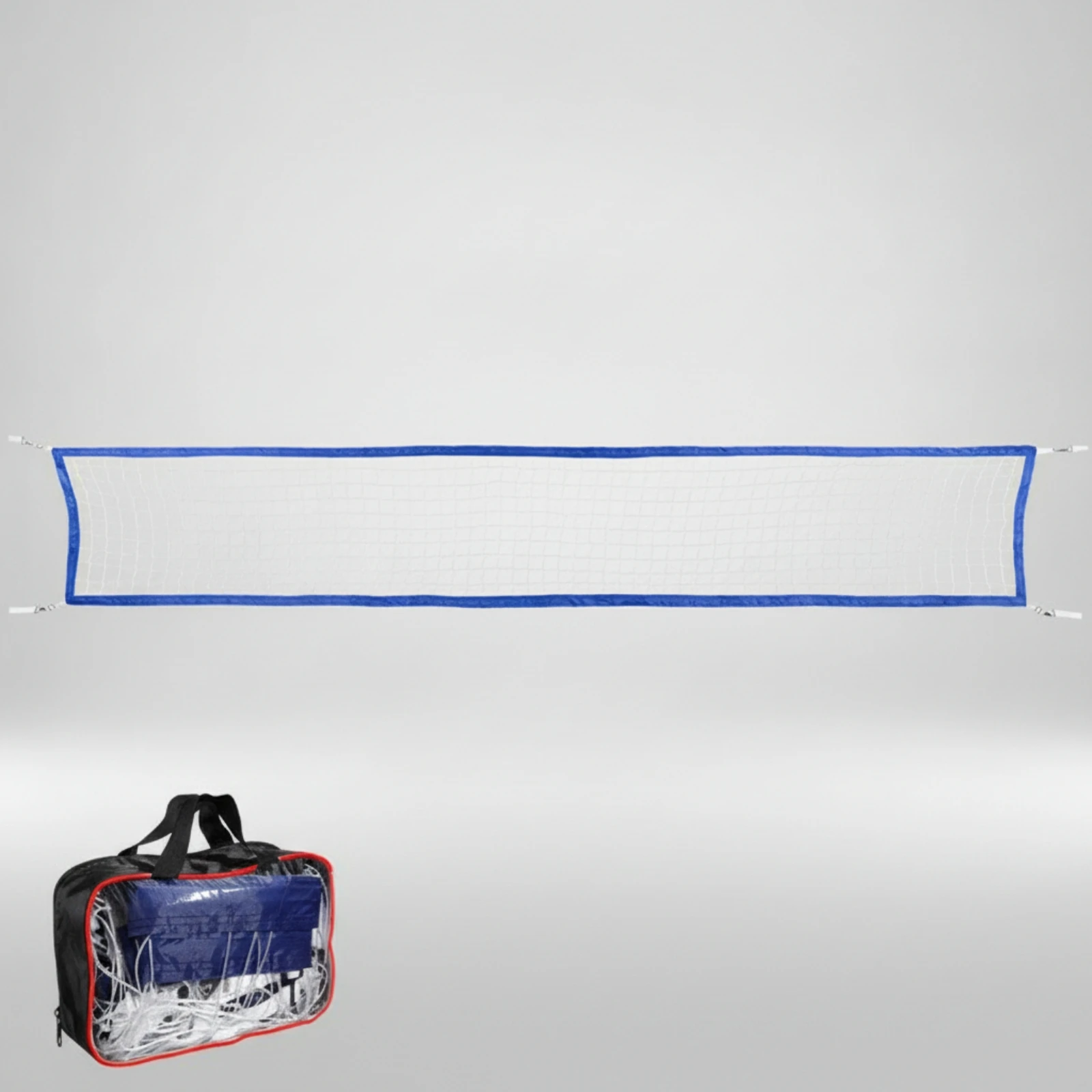 Portable Pool Volleyball Net with Attachment Loops Lightweight PE Mesh Volleyball Net Compact Waterproof for Families